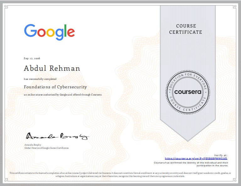 Foundations of Cybersecurity - Google